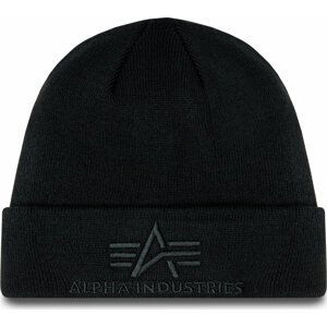 Čepice Alpha Industries 3D Beanie 168910 Černá