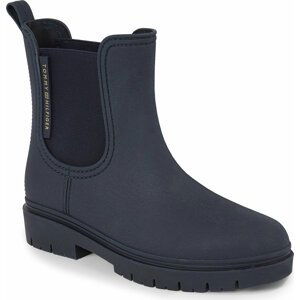 Holínky Tommy Hilfiger Essential Tommy Rainbootie FW0FW07471 Modrá