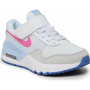Boty Nike Air Max Systm (PS) DQ0285 105 White/Active Fuchsia