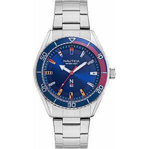 Hodinky Nautica N-83 Finn World NAPFWS004 Silver/Navy