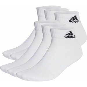 Nízké ponožky Unisex adidas Cushioned Sportswear Ankle Socks 6 Pairs HT3442 white/black