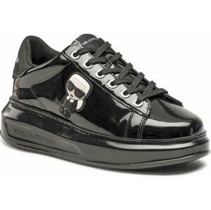 Sneakersy KARL LAGERFELD KL62530U Black Patent Lthr