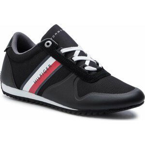 Sneakersy Tommy Hilfiger Essential Modern Mesh Runner FM0FM02270 Černá