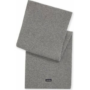 Šál Calvin Klein Daddy Wool Knit Scarf K50K510995 Ghost Gray PCD