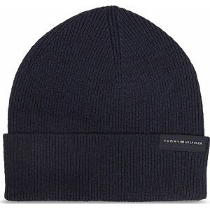 Čepice Tommy Hilfiger Uptown Wool Beanie AM0AM11483 Space Blue DW6