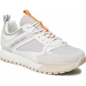 Sneakersy Calvin Klein Jeans Toothy Runner Low Laceup Mix YM0YM00710 Bright White/Oyster Mushroom YBR