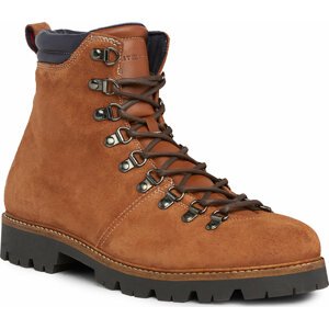 Turistická obuv Tommy Hilfiger Hilfiger W Mix Suede Hooks Boot FM0FM04764 Winter Cognac GVI