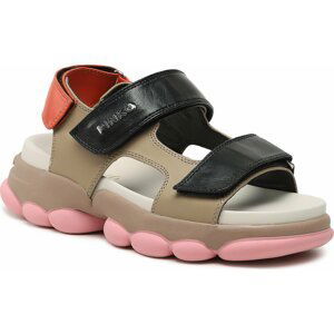 Sandály Pinko Mylene Sandalo PE 23 BLKS1 100858 A0N9 Sabbia/Nero/Off White Y5R