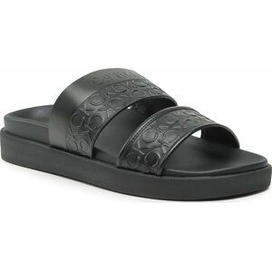 Nazouváky Calvin Klein Ergo Slide - Hf Mono HW0HW01535 Blacko Mono 0GN