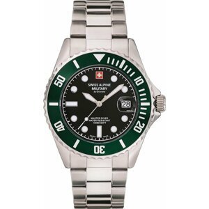Hodinky Swiss Alpine Military Master Diver 7053.1133 Silver
