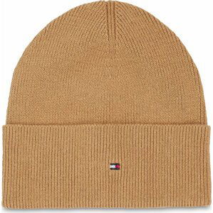 Čepice Tommy Hilfiger Essential Flag Beanie AW0AW15309 Classic Khaki RBL