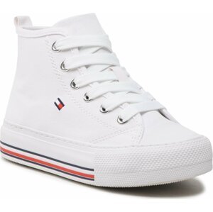 Plátěnky Tommy Hilfiger High Top LAce-Up Sneaker T3A9-32679-0890 M White 100