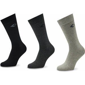 Sada 3 párů pánských vysokých ponožek Converse E745H-3020 Barevná