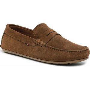 Mokasíny Tommy Hilfiger Casual Hilfiger Suede Driver FM0FM04271 Rockefeller Brown GW0