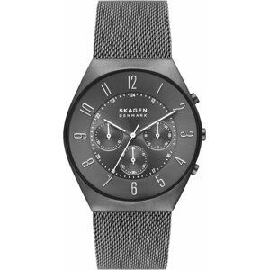 Hodinky Skagen Grenen Chronograph SKW6821 Grey/Grey