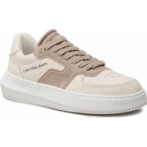 Sneakersy Calvin Klein Jeans Chunky Cupsole Satin Wn YW0YW00923 Creamy White/Merino 0K7