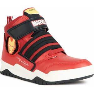 Sneakersy Geox J Perth Boy J367RD 05411 C0020 S Red/Black