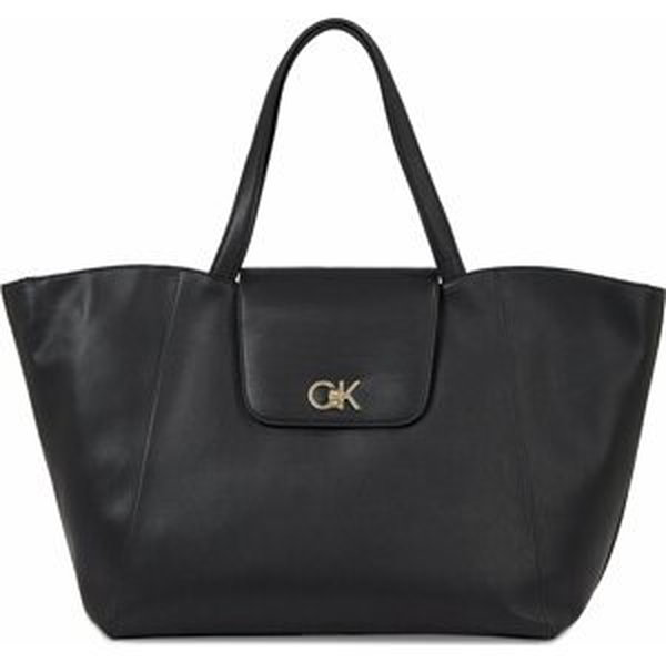 Kabelka Calvin Klein Re-Lock Shopper W/Flap K60K611052 Ck Black BAX