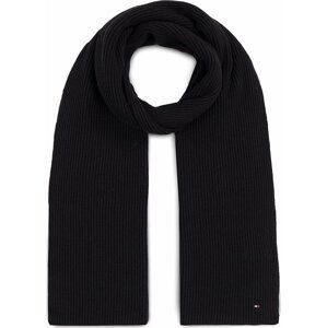 Šál Tommy Hilfiger Essential Flag Scarf AW0AW15348 Black BDS