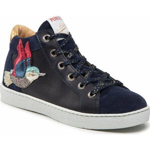 Sneakersy Pom d'Api Top Colibri N1UAAT0401 M Marine/Multi