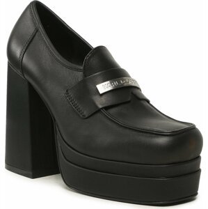 Polobotky KARL LAGERFELD KL30133 Black Lthr