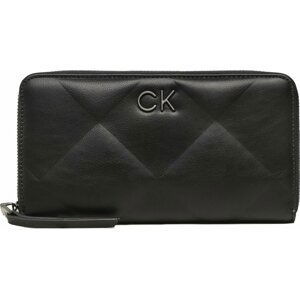 Velká dámská peněženka Calvin Klein Re-Lock Quilt Za Wallet Lg K60K610774 BAX