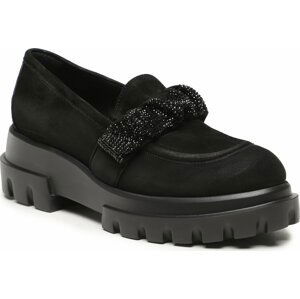 Loafersy AGL Celeste D756028PGKA1161013 Nero