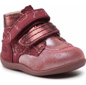 Kotníková obuv Kickers Bonkro-2 860099-10 M Silver Burgundy