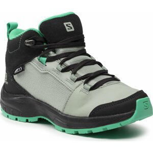 Trekingová obuv Salomon Outward Cswp J 412848 09 W0 Phantom/Aqua Gray/Mint Leaf