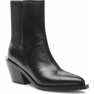 Polokozačky Coach Prestyn Lth Bootie CN136 Black BLK