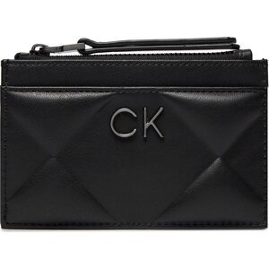 Pouzdro na kreditní karty Calvin Klein Re-Lock Quilt Cardholder K60K611372 Ck Black BEH