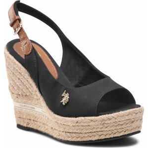 Espadrilky U.S. Polo Assn. Aylin005A AYLIN005W/2C3 Blk