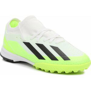 Boty adidas X Crazyfast.3 Turf Boots IE1568 Ftwwht/Cblack/Luclem