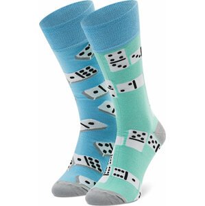 Klasické ponožky Unisex Todo Socks Domino Modrá