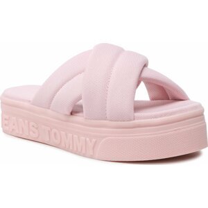 Nazouváky Tommy Jeans Fltfrm Sandal EN0EN02116 Misty Pink