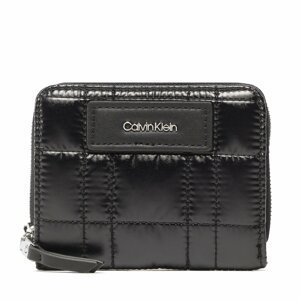 Malá dámská peněženka Calvin Klein Ck Must Nylon Z/A Wllt W/F Md Q K60K610002 BAX