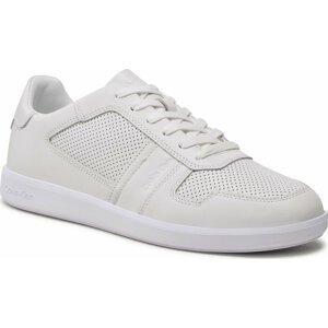 Sneakersy Calvin Klein Low Top Lace Up Lth HM0HM00471 Triple White 01S