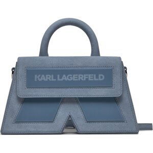 Kabelka KARL LAGERFELD Icon K Crossbody Suede 236W3185 Steel Blue A369