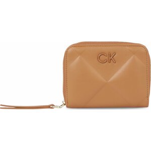 Dámská peněženka Calvin Klein Re-Lock Quilt Za Wallet Md K60K610785 Brown Sugar GA5