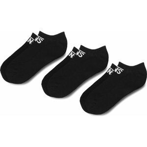 Sada 3 párů dámských vysokých ponožek Vans Classic Kick 6.5 VN000XSSBLK Black