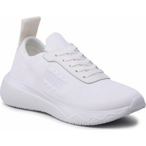 Sneakersy Tommy Jeans Flexi Contrast Brand EN0EN02139 Ecru YBL