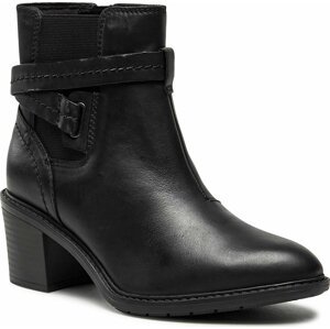 Polokozačky Clarks Scene Star 261674624 Black Leather