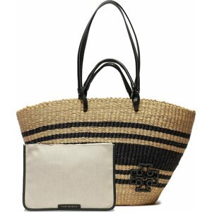 Kabelka Tory Burch Ella Striped Straw Basket Tote 135737 Natural/Black 270