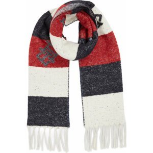 Šál Tommy Hilfiger Limitless Chic Cb Scarf AW0AW15353 Space Blue Mix 0GY