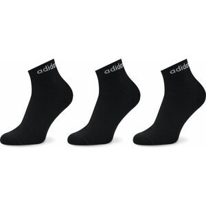 Nízké ponožky Unisex adidas Think Linear Ankle Socks 3 Pairs IC1305 Černá