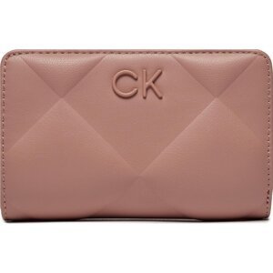 Velká dámská peněženka Calvin Klein Re-Lock Quilt Bifold Wallet K60K611374 Růžová