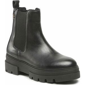 Kotníková obuv s elastickým prvkem Tommy Hilfiger Monochromatic Chelsea Boot FW0FW06899 Black BDS