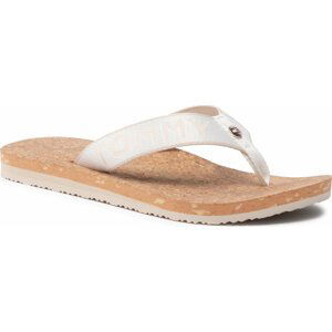 Žabky Tommy Hilfiger Tommy Webbing Flat Beach Sandal FW0FW06527 Ecru YBL