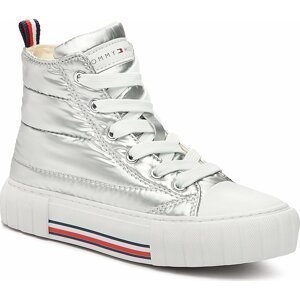 Sneakersy Tommy Hilfiger T3A9-32975-1437904 M Silver 904
