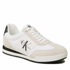 Sneakersy Calvin Klein Jeans Low Profile Meno Essential YM0YM00686 White/Black 0K4